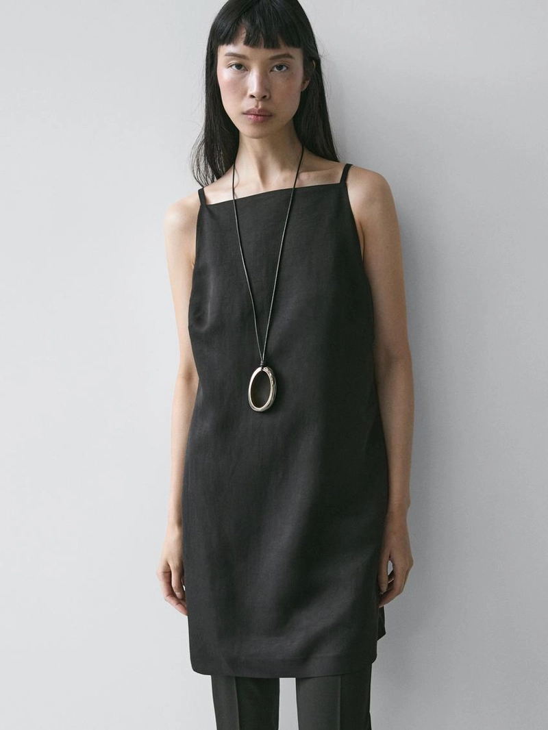 Платье мини с плавной посадкой