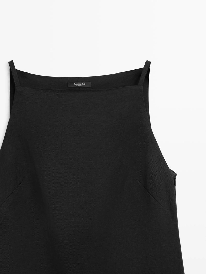 Платье мини с плавной посадкой