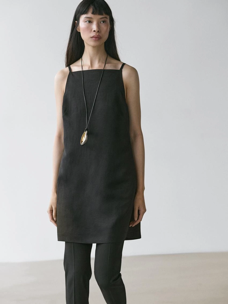 Платье мини с плавной посадкой