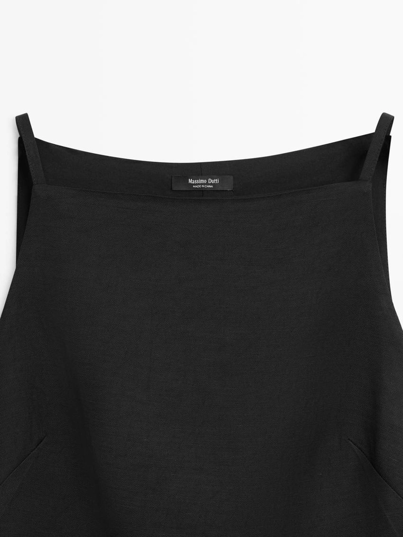 Платье мини с плавной посадкой