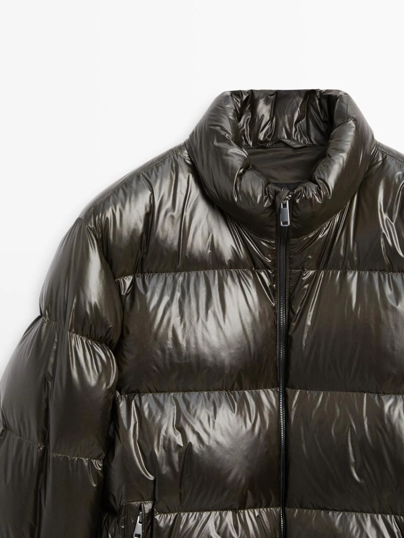 Пуховик с наполнителем из пуха и перьев