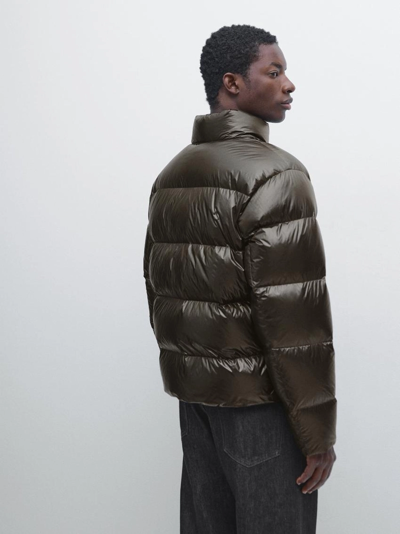 Пуховик с наполнителем из пуха и перьев