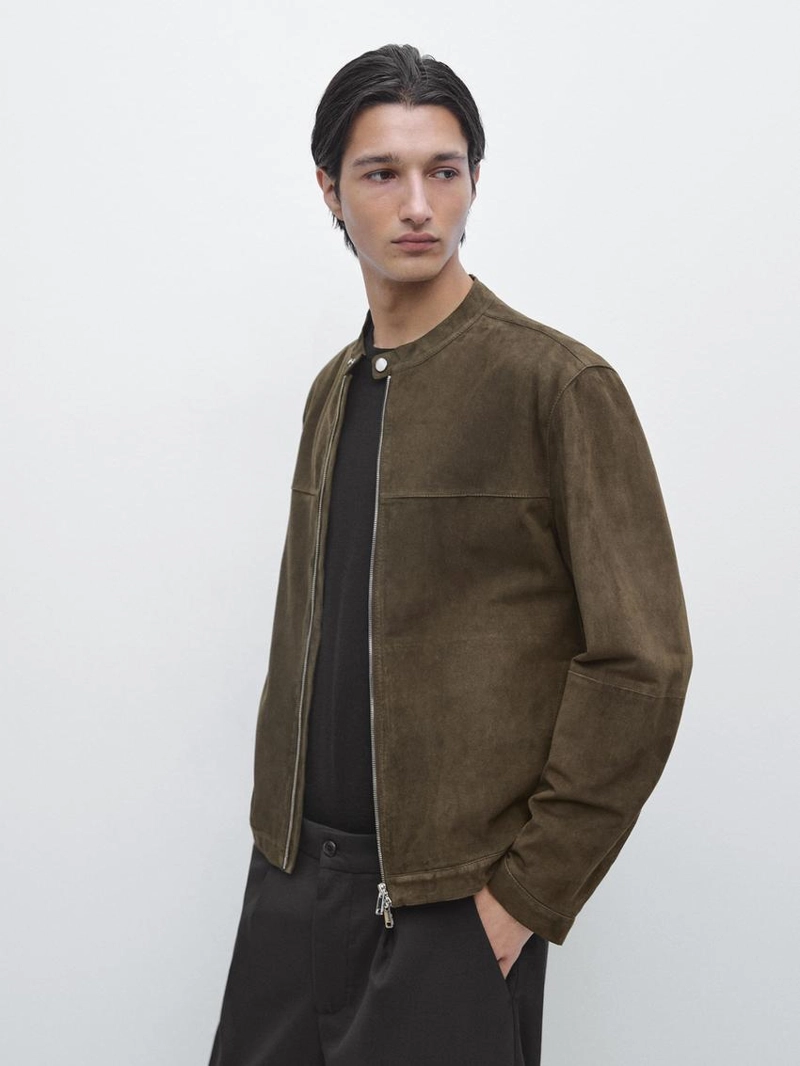 Куртка из замши