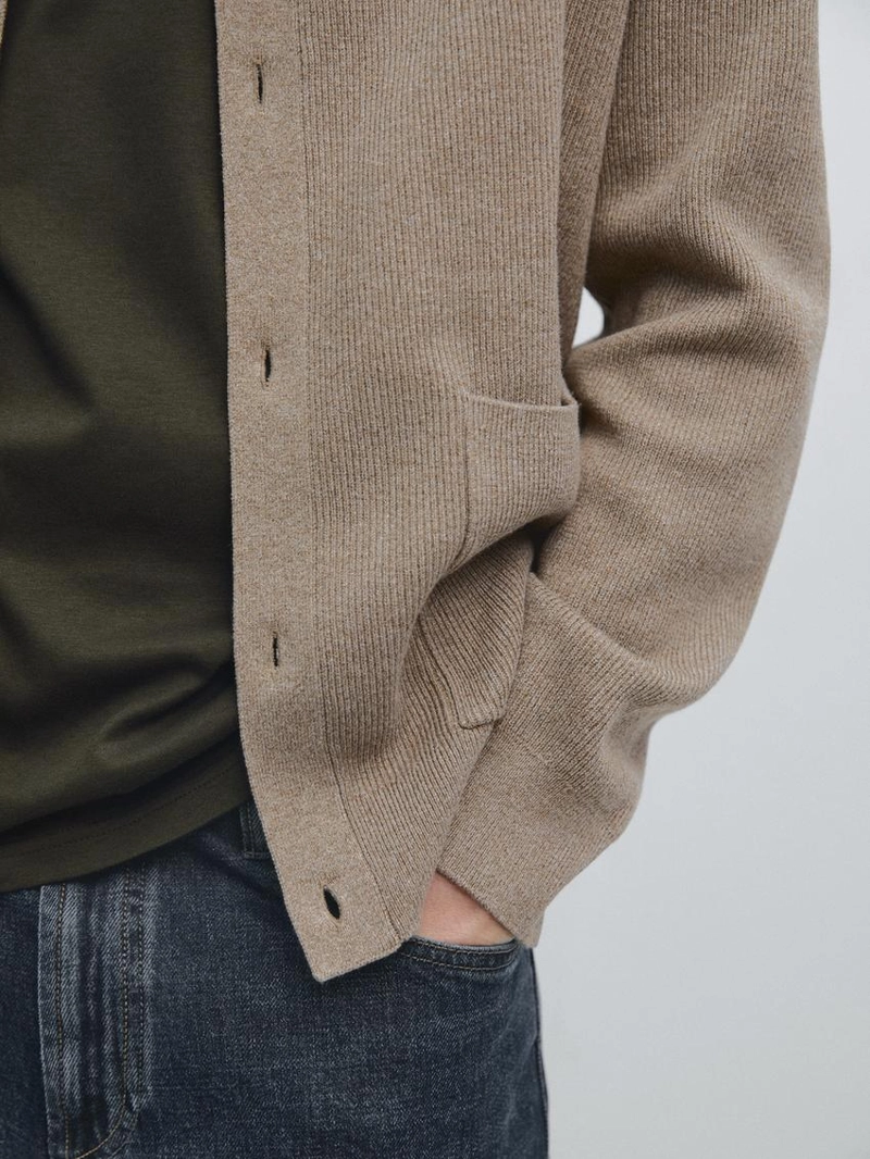 Кардиган из 100% хлопкового трикотажа