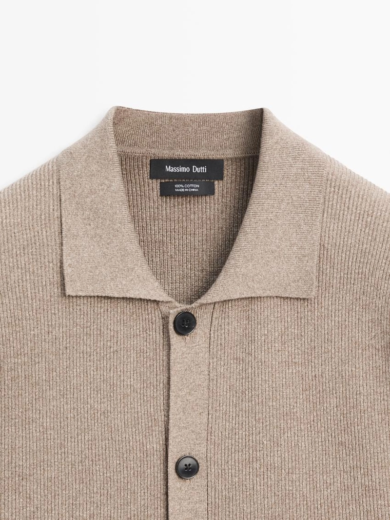 Кардиган из 100% хлопкового трикотажа