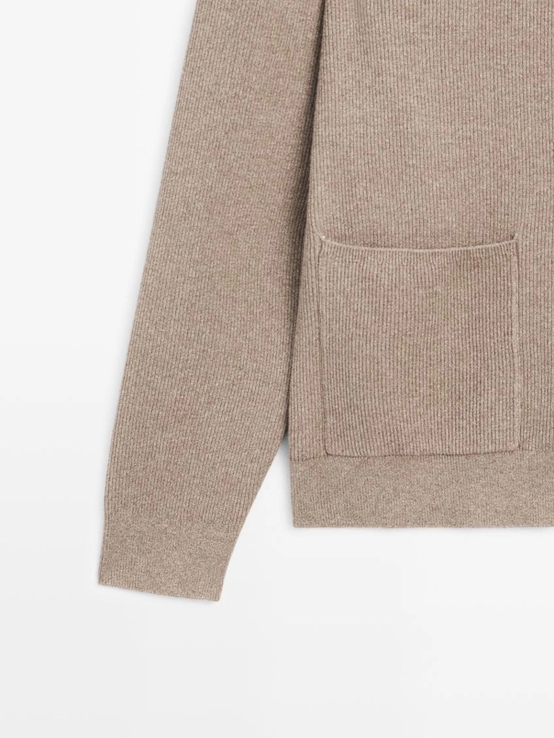 Кардиган из 100% хлопкового трикотажа