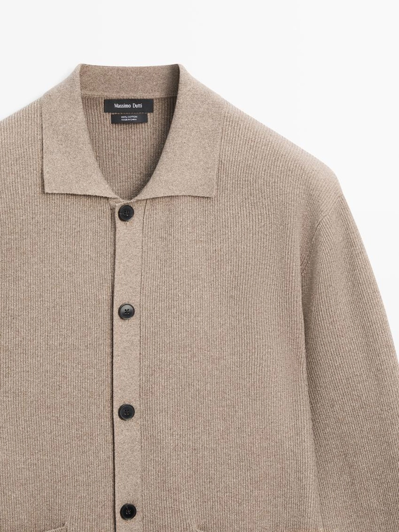 Кардиган из 100% хлопкового трикотажа