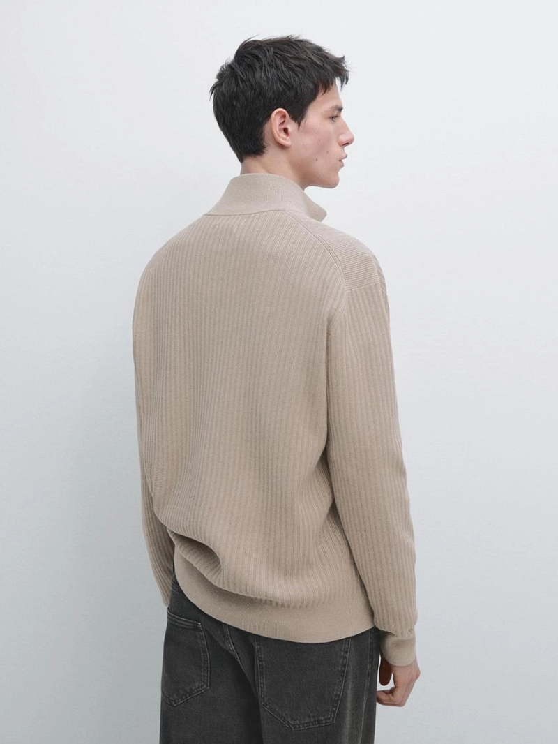 Кардиган из хлопкового трикотажа с молнией