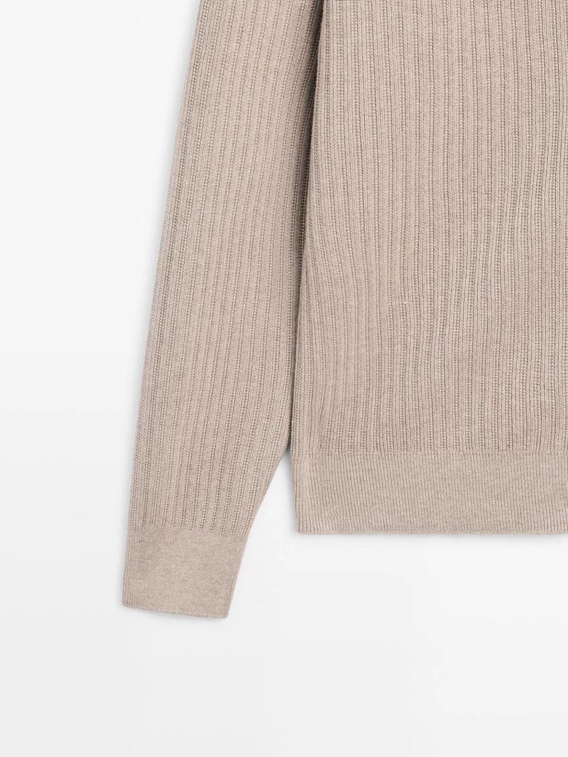 Кардиган из хлопкового трикотажа с молнией