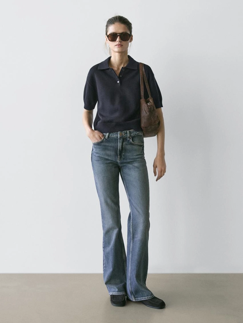 Водолазка-поло из шерстяной смеси