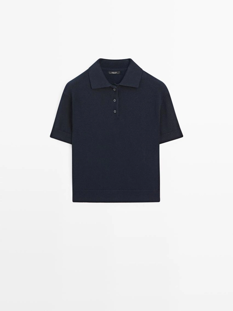 Водолазка-поло из шерстяной смеси