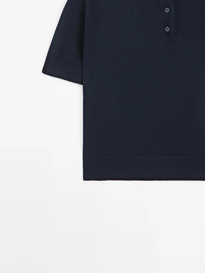 Водолазка-поло из шерстяной смеси