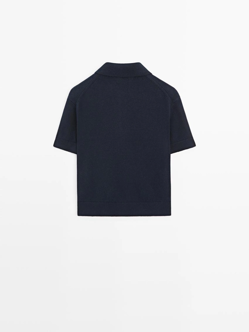 Водолазка-поло из шерстяной смеси