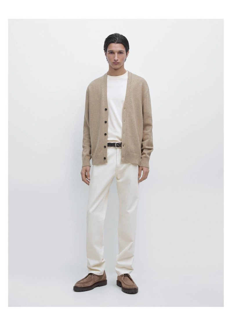 Кардиган из вязаного трикотажа из 100% хлопка