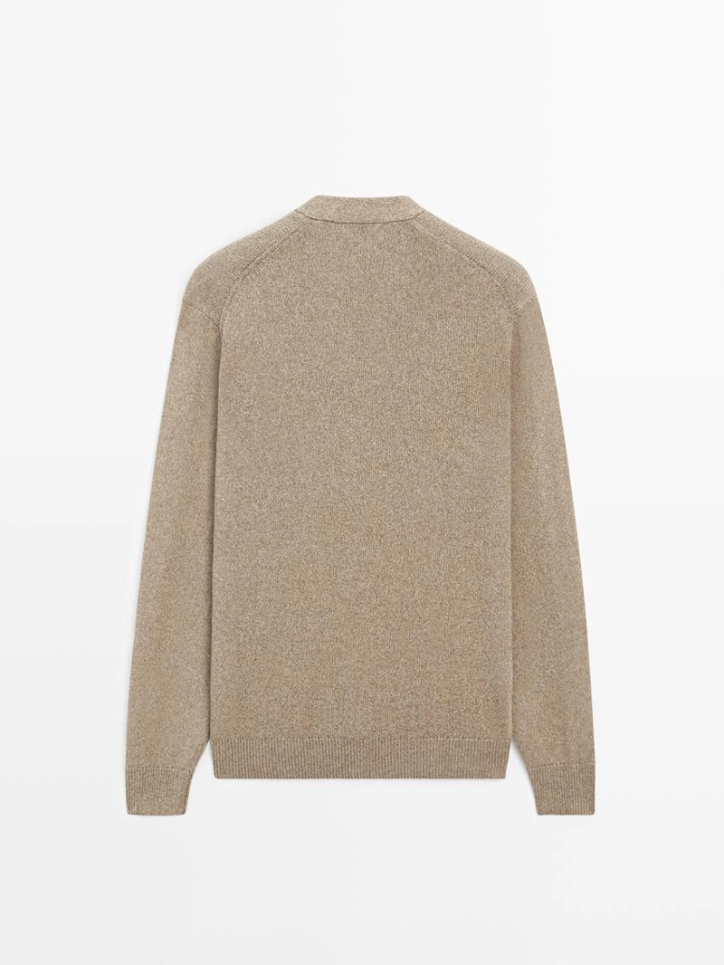 Кардиган из вязаного трикотажа из 100% хлопка