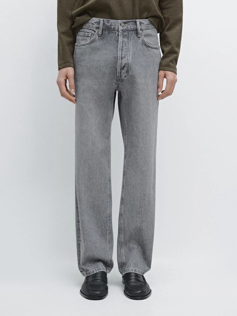 Джинсы прямого кроя massimo dutti