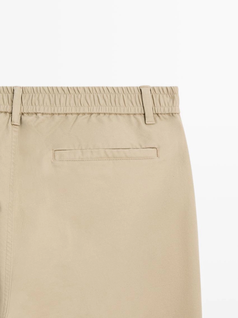 Хлопковые брюки с посадкой джоггер