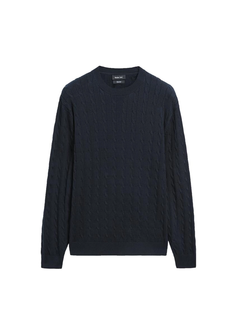 Свитер из хлопкового трикотажа