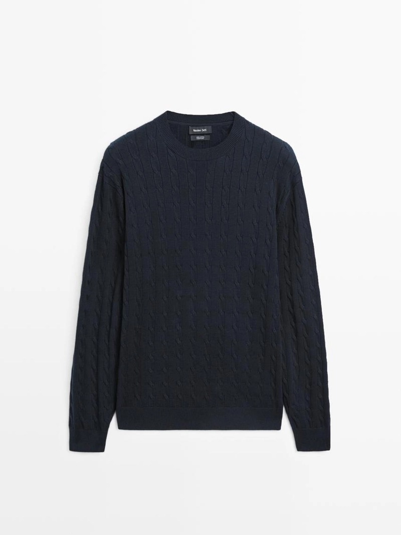 Свитер из хлопкового трикотажа