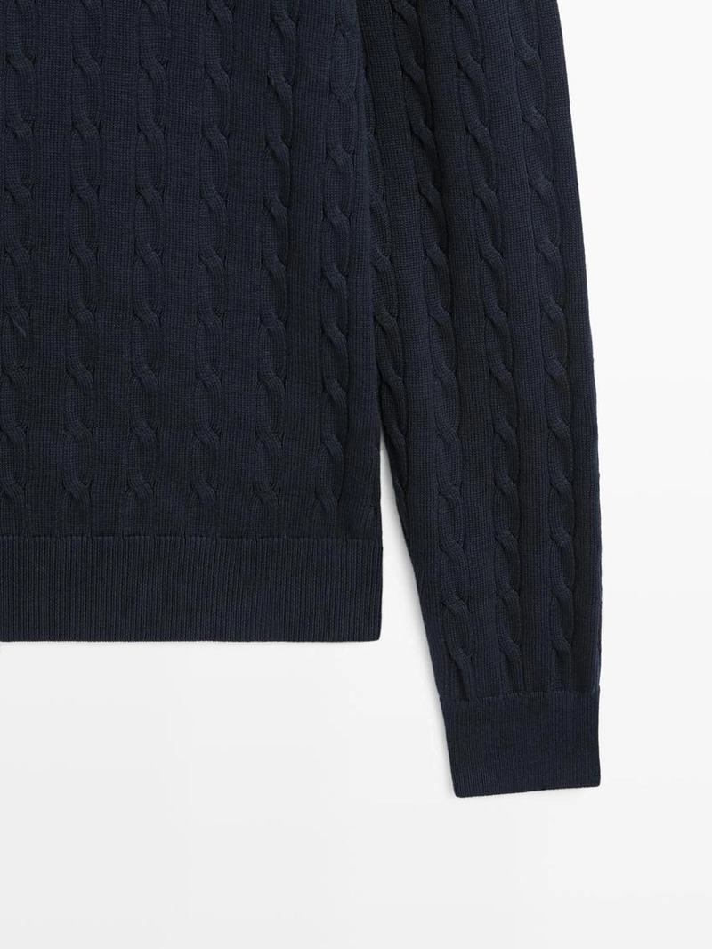 Свитер из хлопкового трикотажа