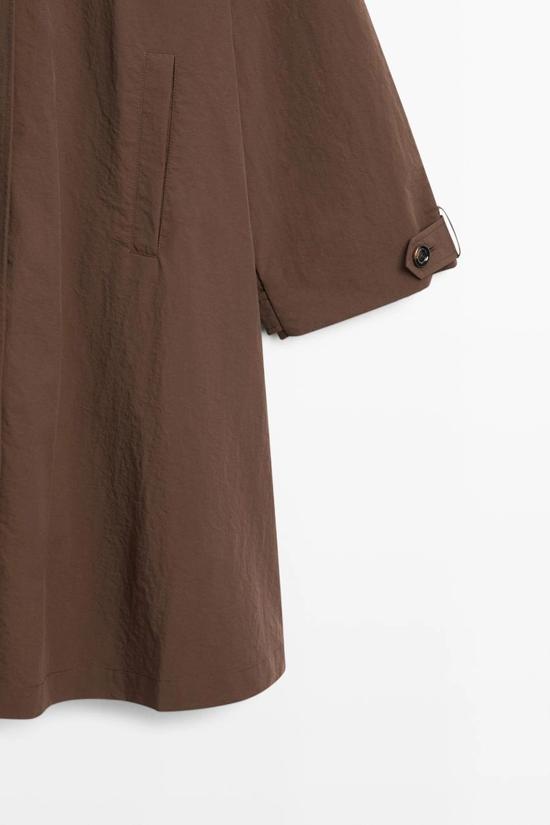 Плащ-накидка с деталями оверсайз воротника