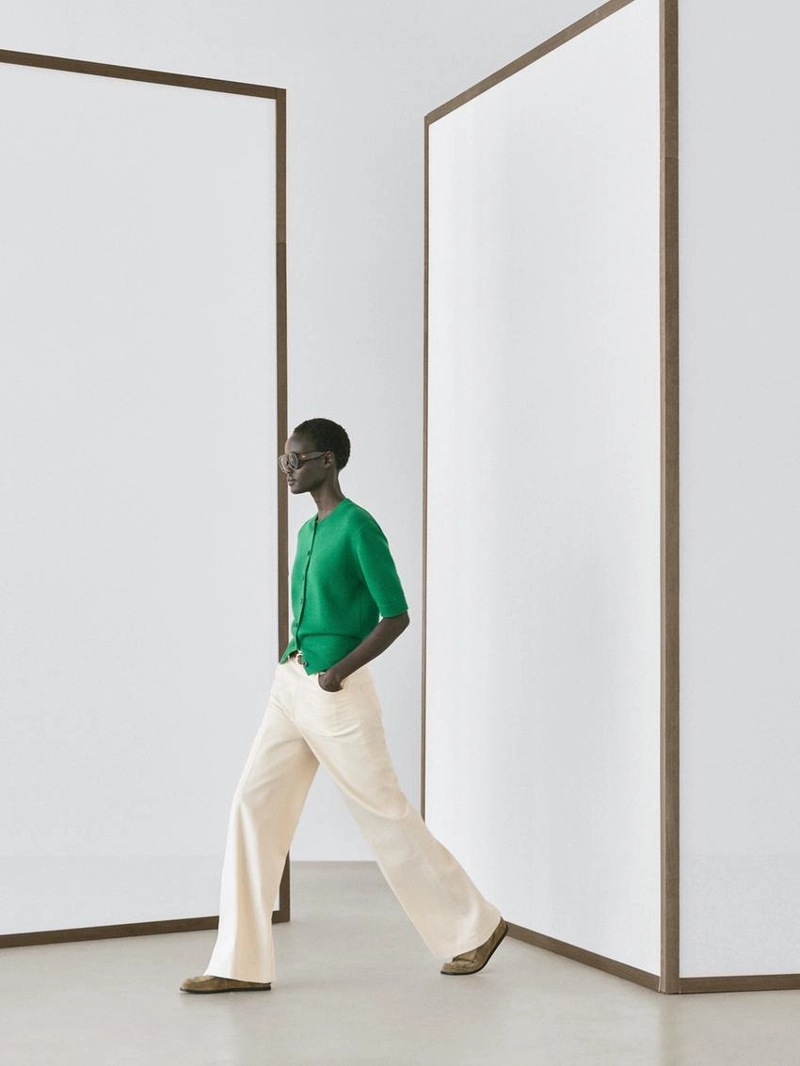 Кардиган из хлопкового микса с короткими рукавами