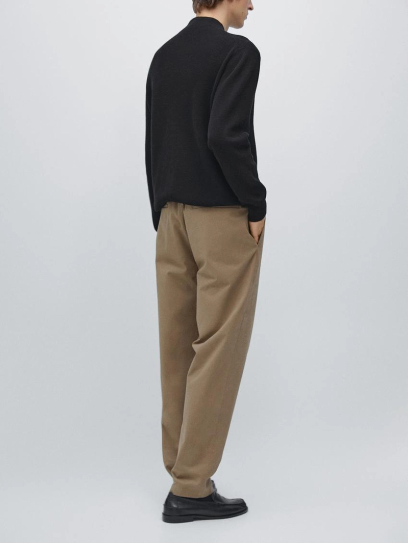 Брюки из хлопкового смесового материала в стиле джоггер