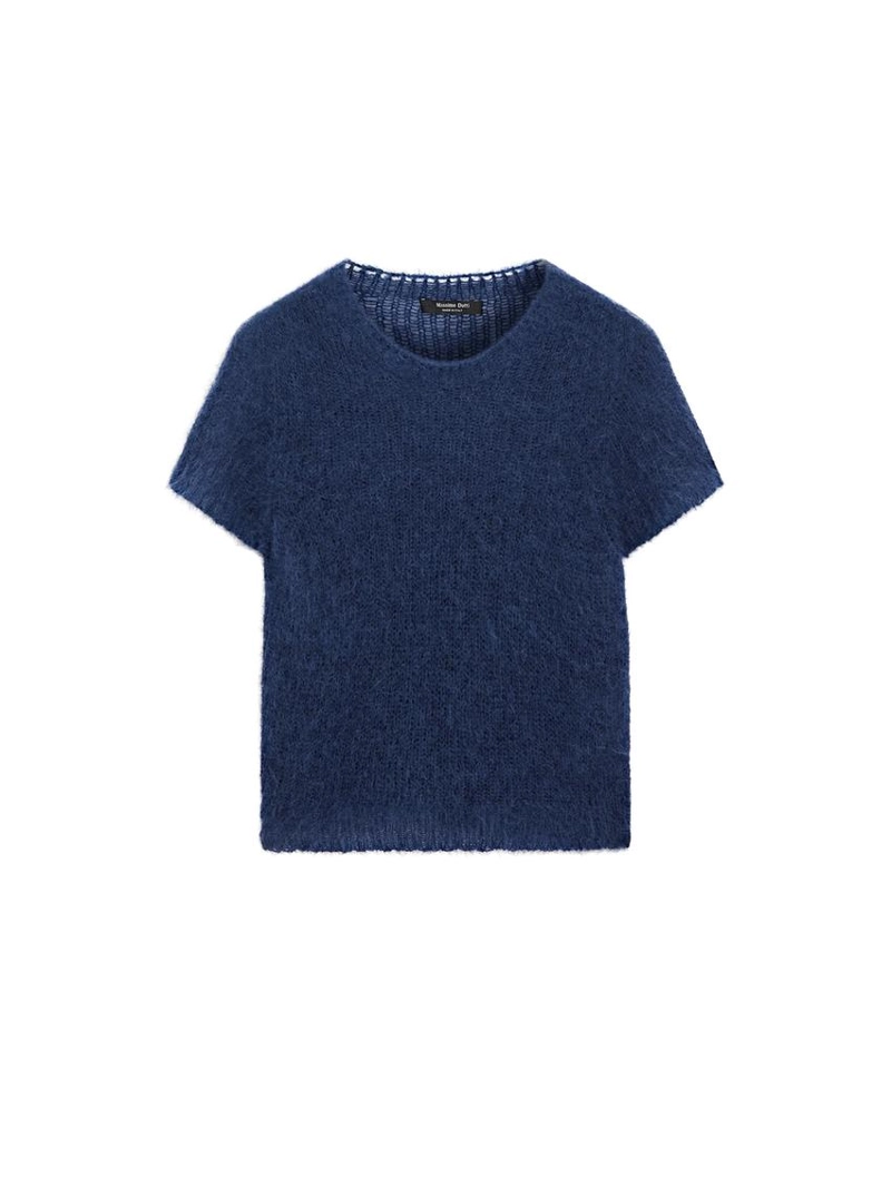 Свитер с коротким рукавом из альпаки