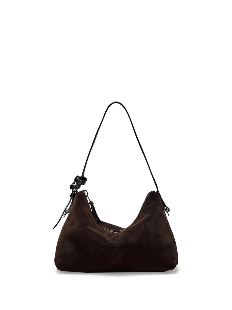 Сумочка из замши с разделением