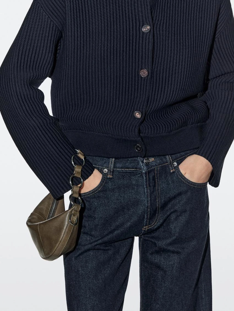 Мини-сумка из натуральной кожи нубука