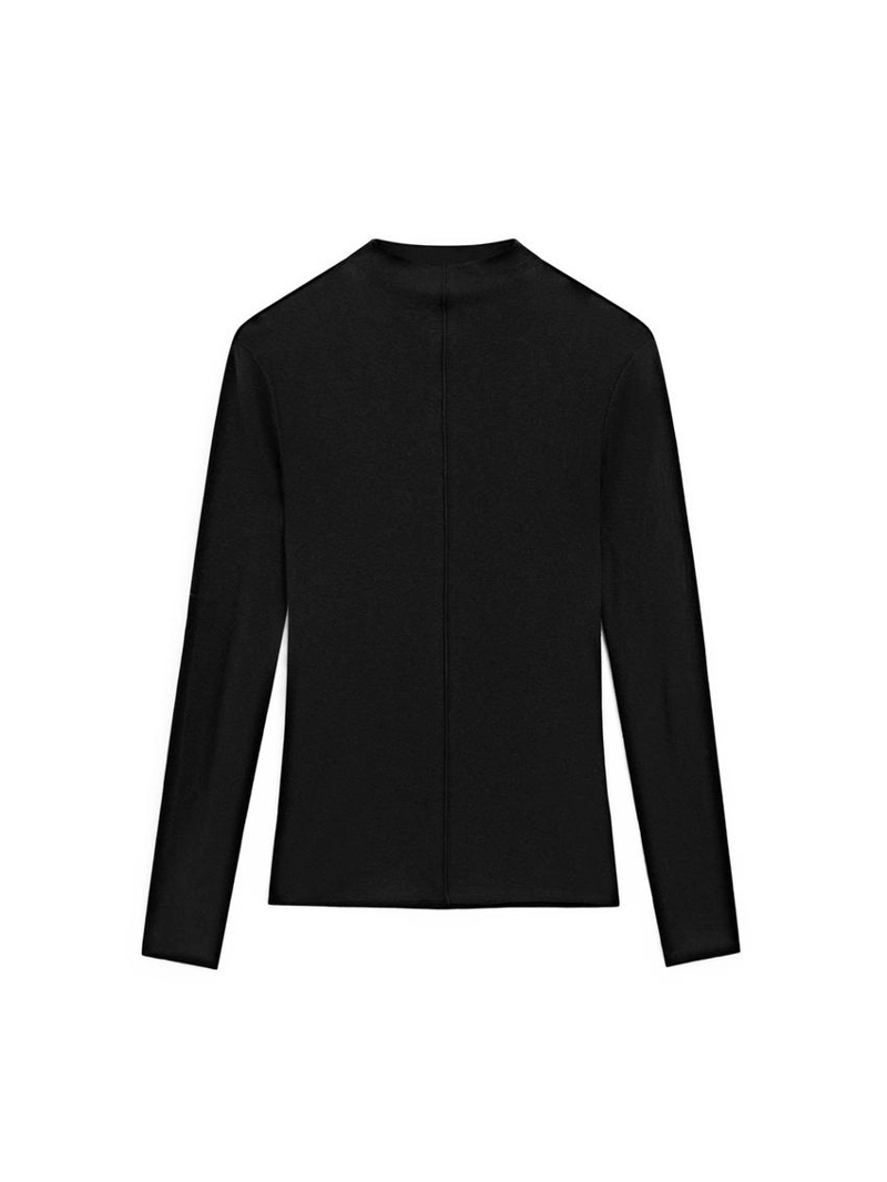 Футболка с длинным рукавом и деталями шва