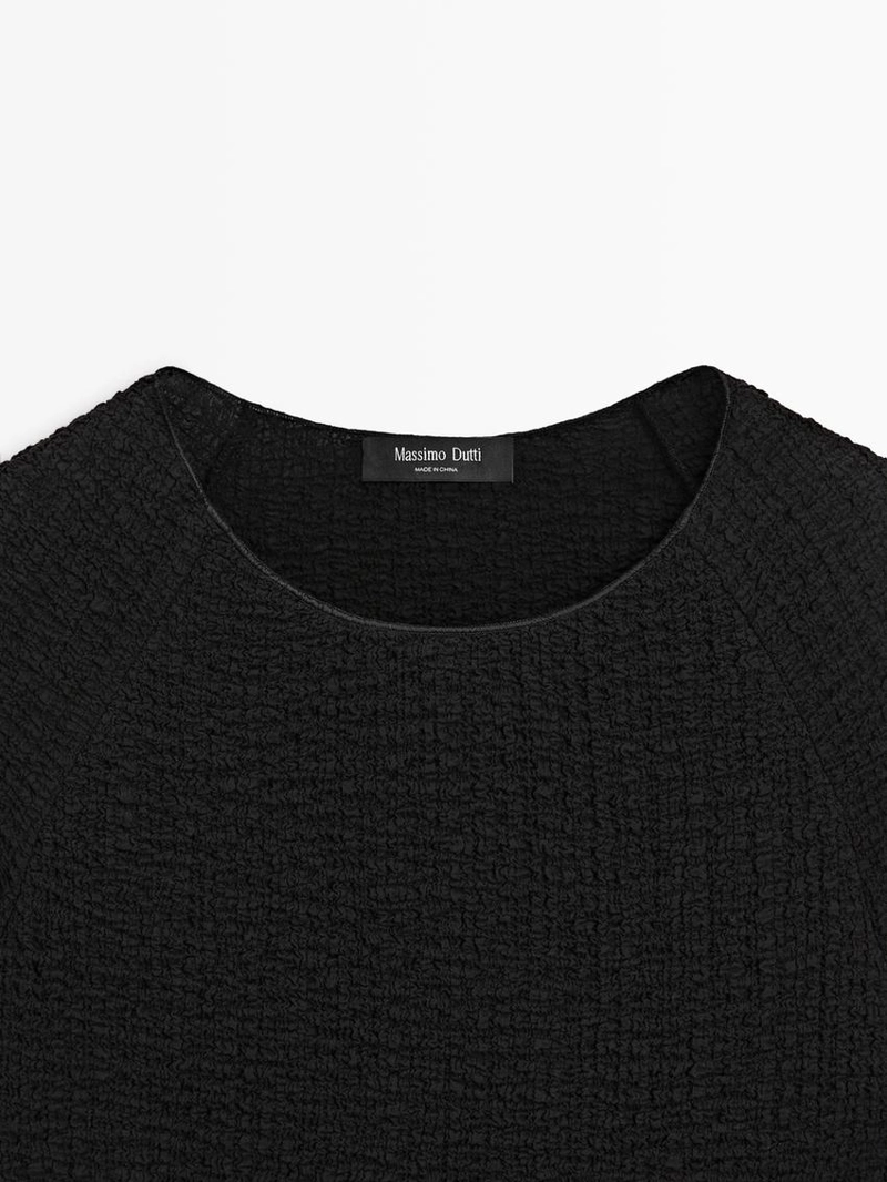 Футболка с деталью на галстуке