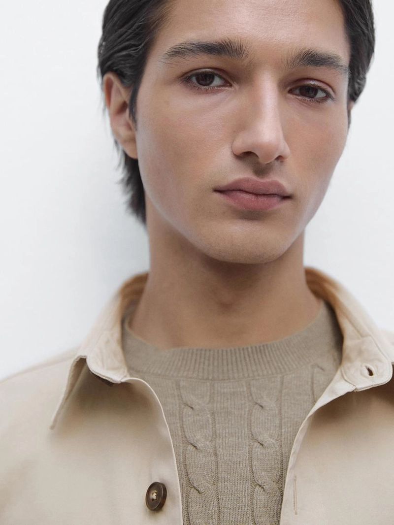 Хлопковая рубашка-овершерт с карманами