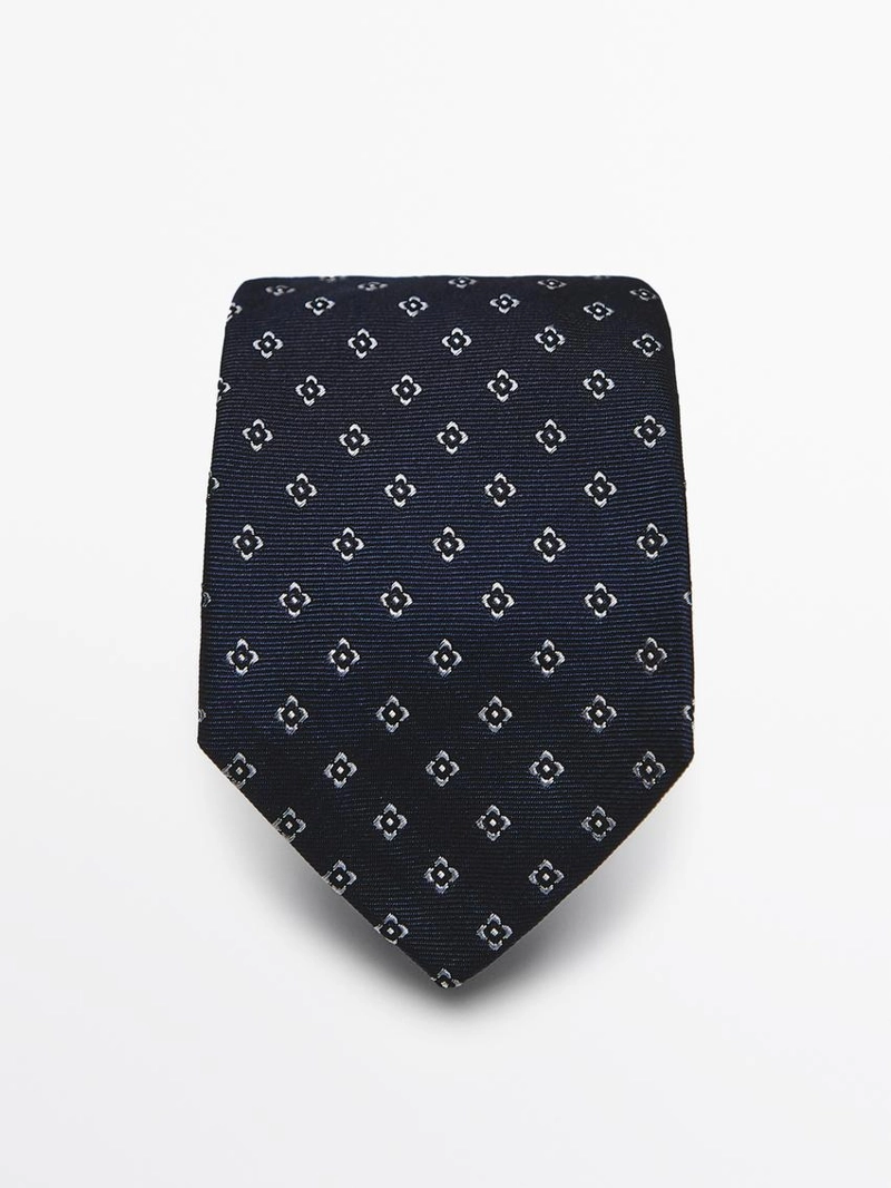 Галстук из 100% шелка под джерси