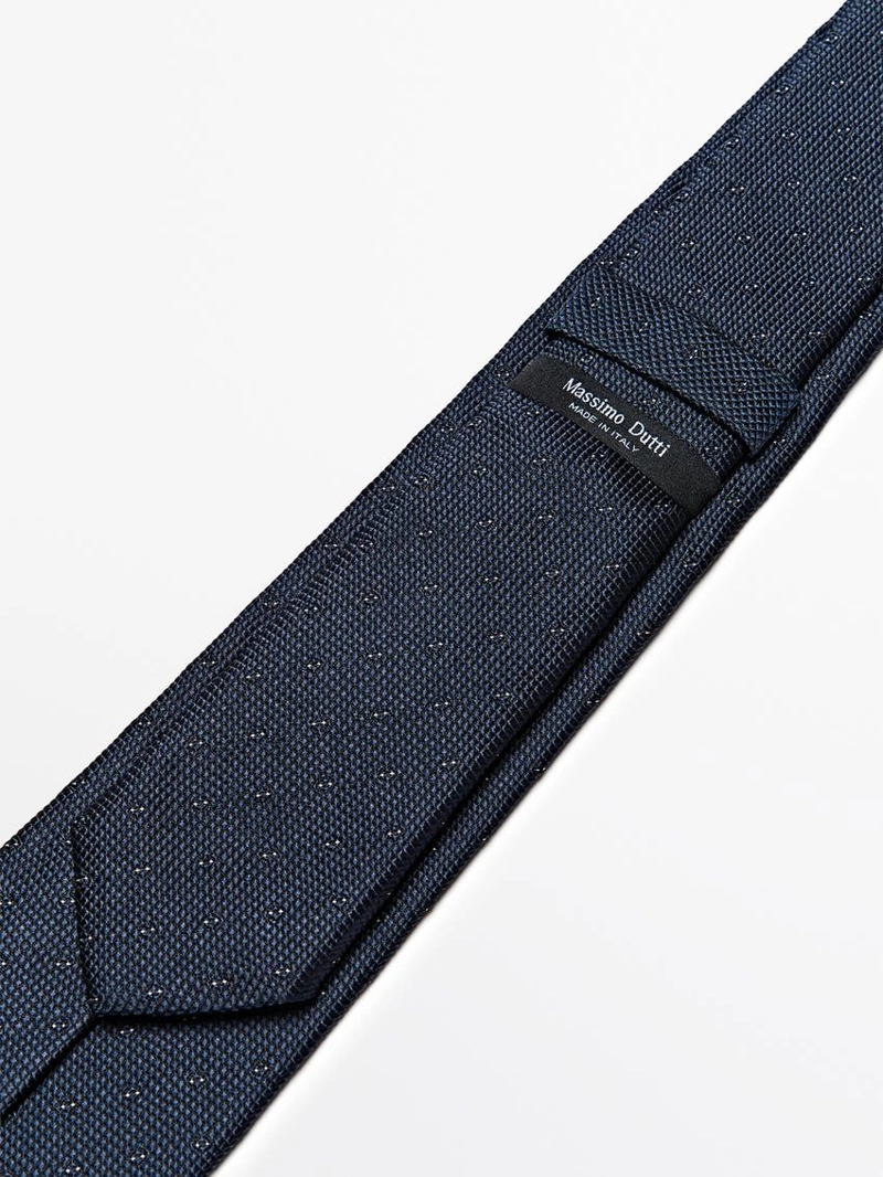 Галстук из 100% шелка с текстурой