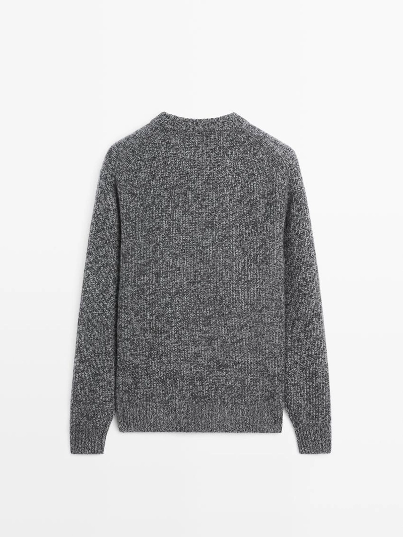 Свитер из вязанного 100% кашемира со вставками