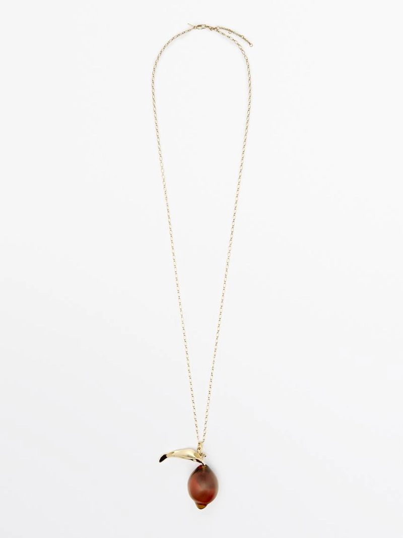 Цепочка с подвеской из стекла