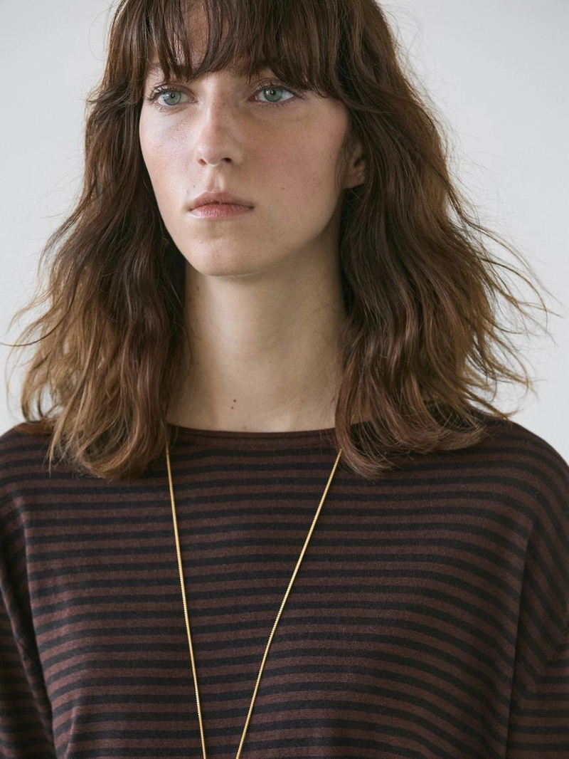 Джемпер из хлопково-шерстяной смеси в полоску