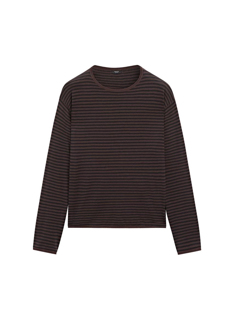 Джемпер из хлопково-шерстяной смеси в полоску