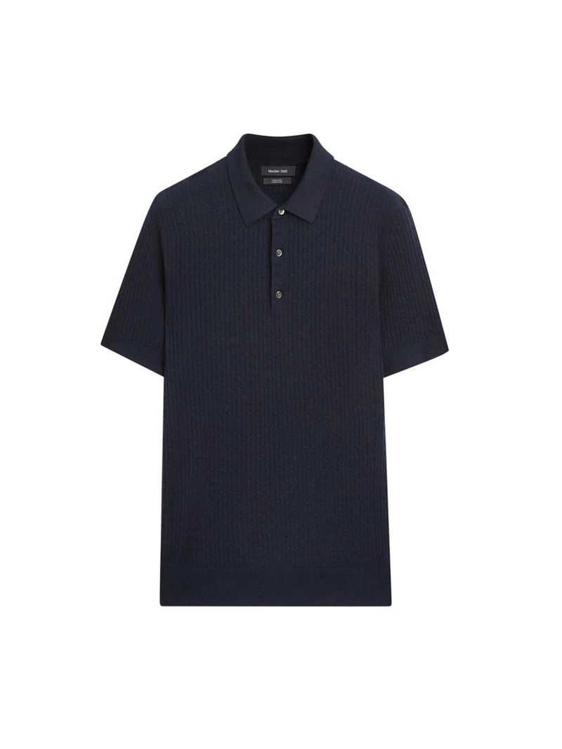 Свитер-поло из мериносовой шерсти