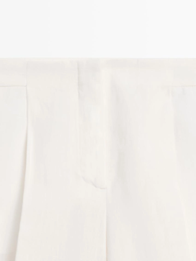 Брюки из льна для костюма