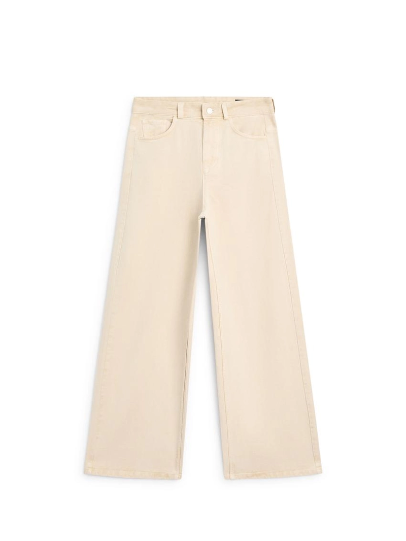 Брюки с низкой посадкой и широкими брючинами