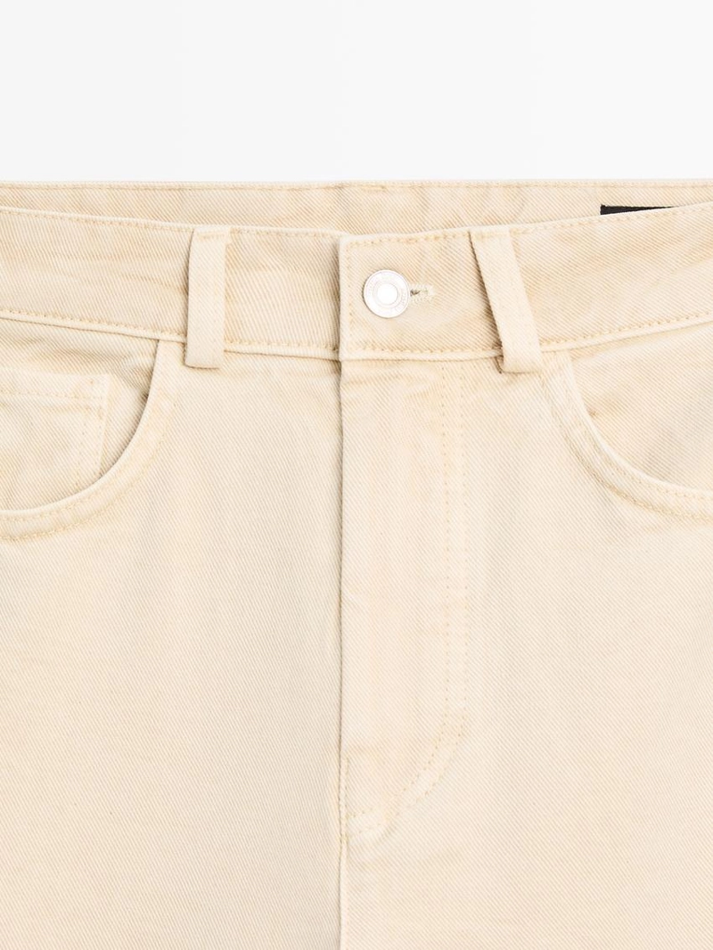 Брюки с низкой посадкой и широкими брючинами