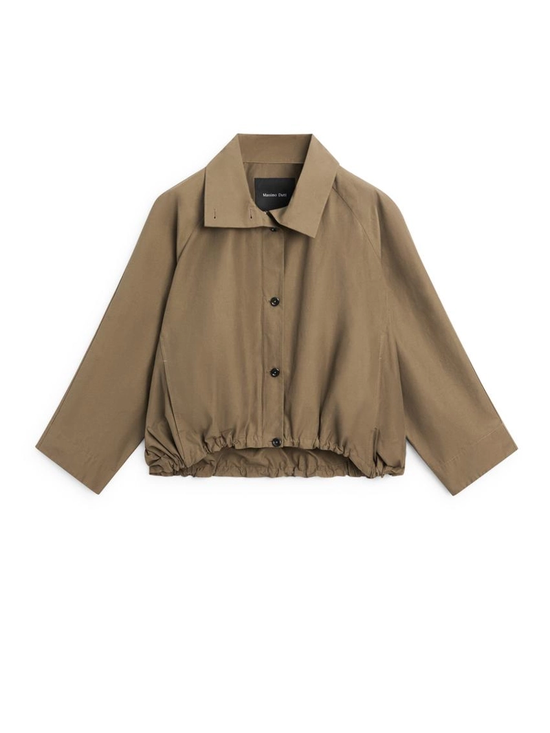 Бомбер с высоким воротником