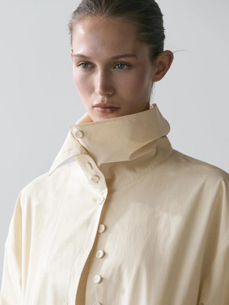 Куртка из 100% хлопка с пуговицами