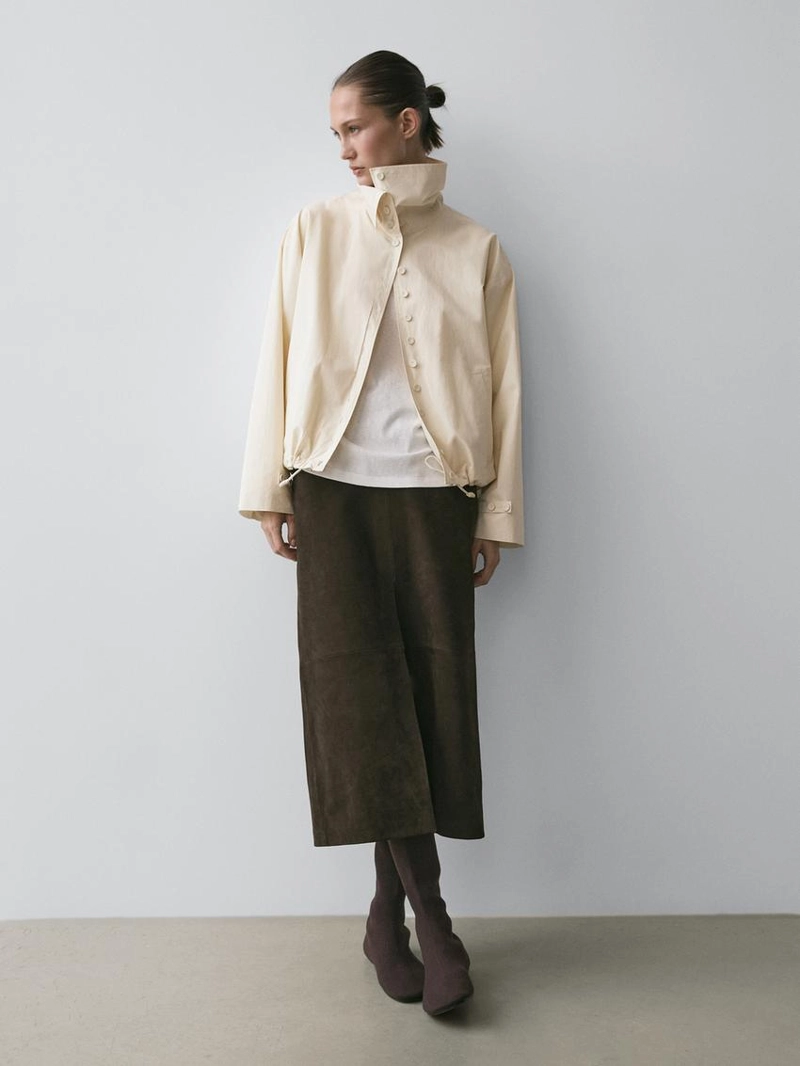 Куртка из 100% хлопка с пуговицами