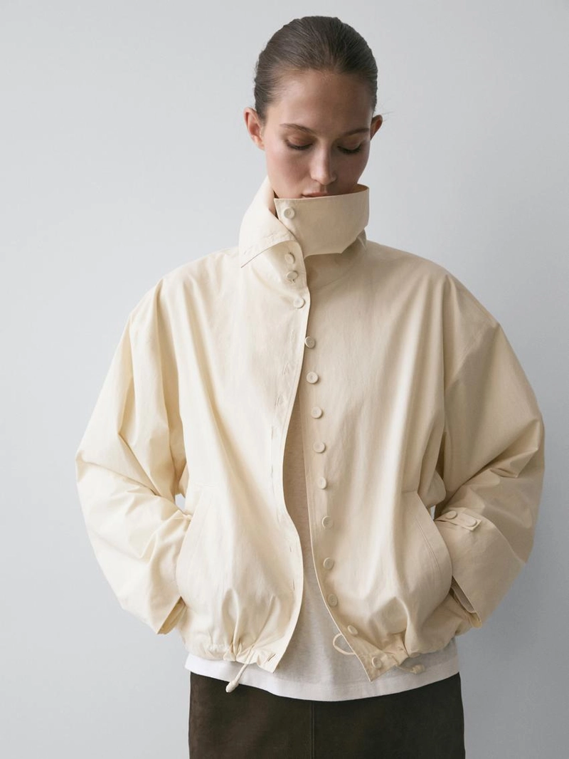 Куртка из 100% хлопка с пуговицами