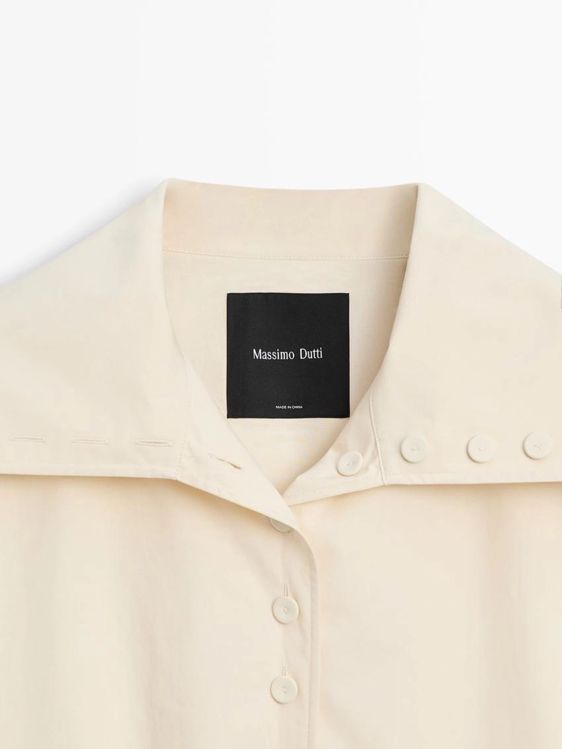 Куртка из 100% хлопка с пуговицами