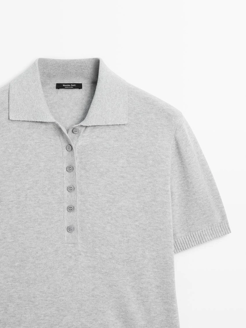 Поло из хлопкового трикотажа