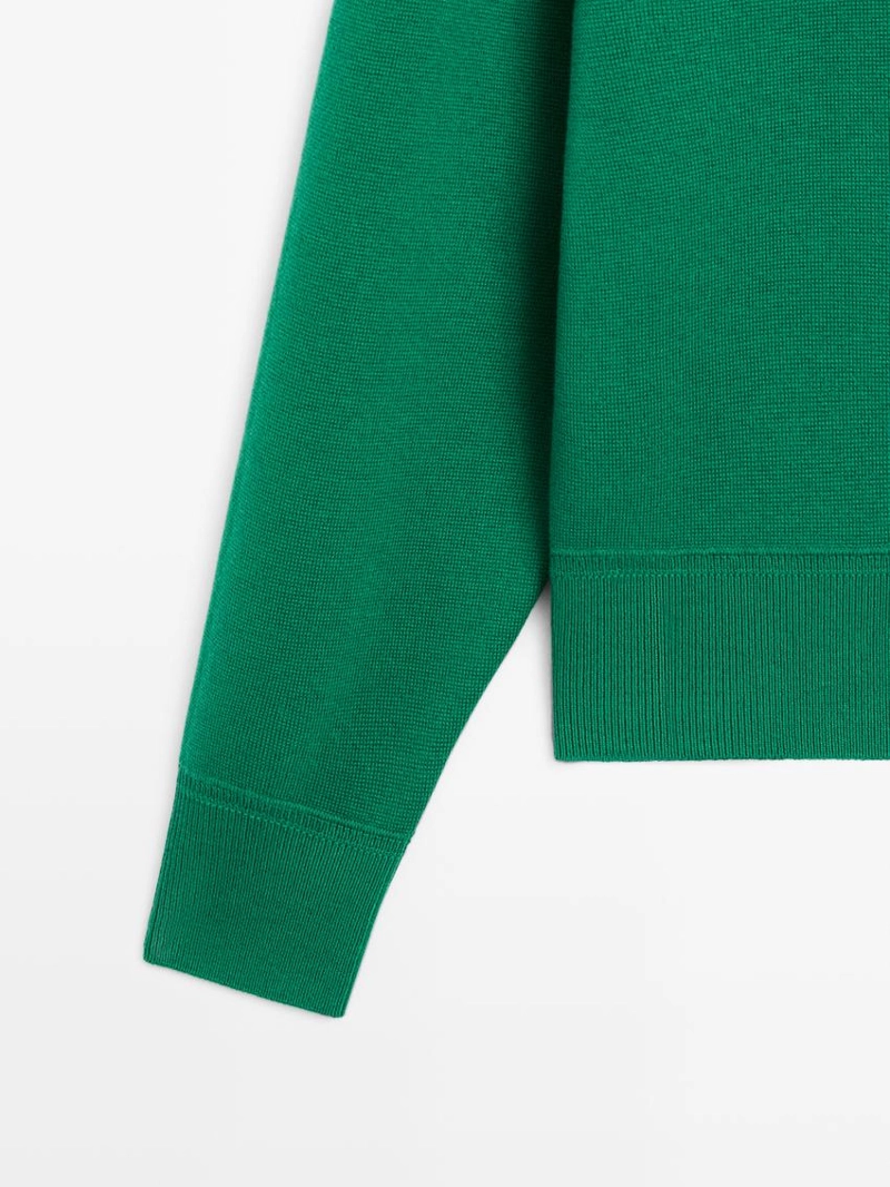 Свитер из хлопково-шерстяной смеси